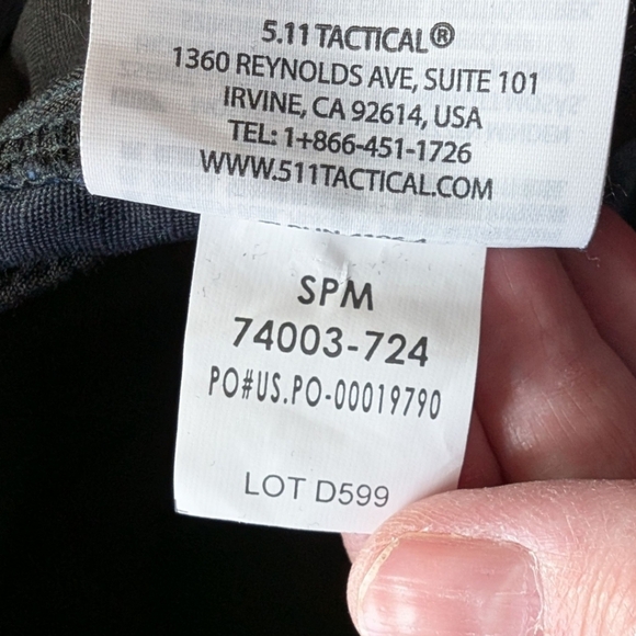 5.11 Tactical Ripstop Cargo Pants Men M Long Ripstop Hiking Camping Navy Blue - Picture 13 of 16